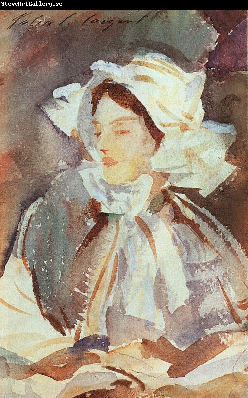 John Singer Sargent Lady in a Bonnet